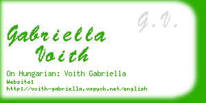 gabriella voith business card